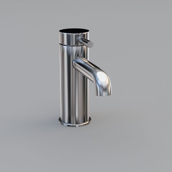 Futuristic Low-Poly Faucet 3D model