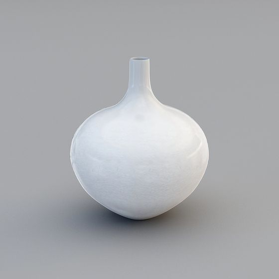 Luminous Vase 3D model - Low Poly Ceramic Design