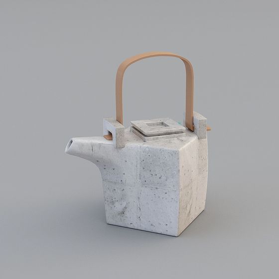 Minimalist Teapot 3D model with Unique Design