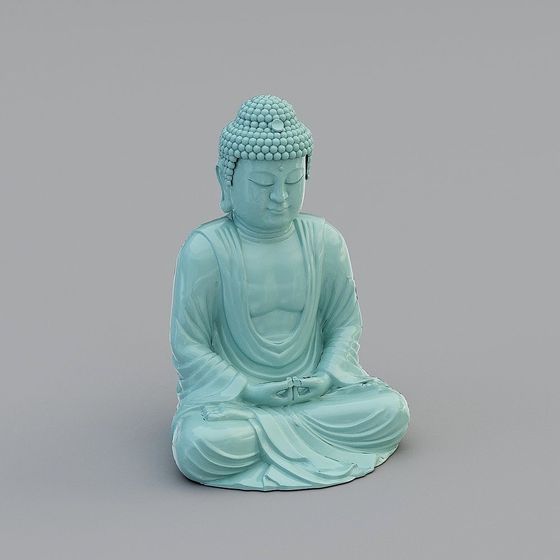 Meditation Buddha Statue 3D model