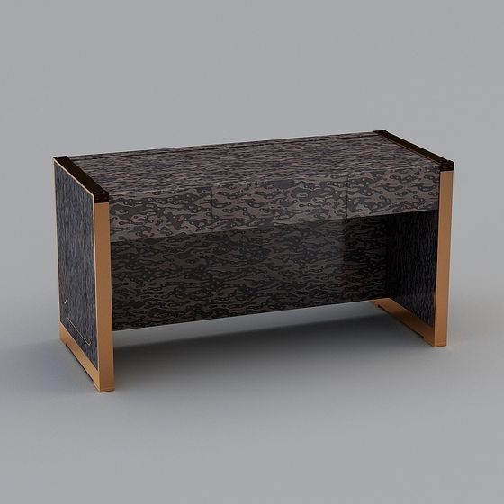 Elegant Modern Office Desk 3D model