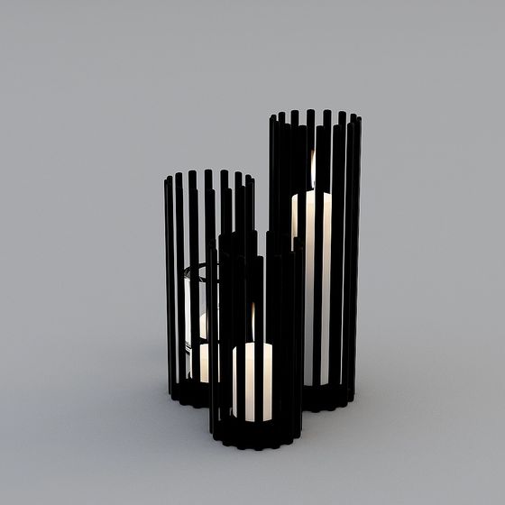 Luminous Cage 3D model for Modern Design