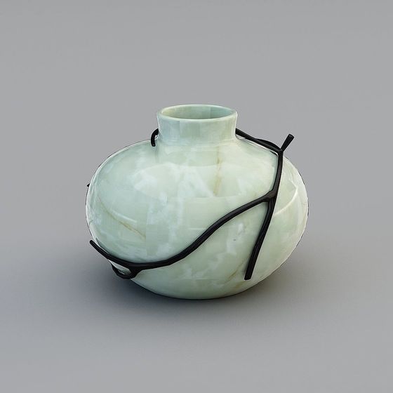 Natural Interwoven Vase 3D model