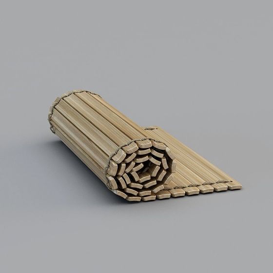 Exquisite Bamboo Curtain 3D Model