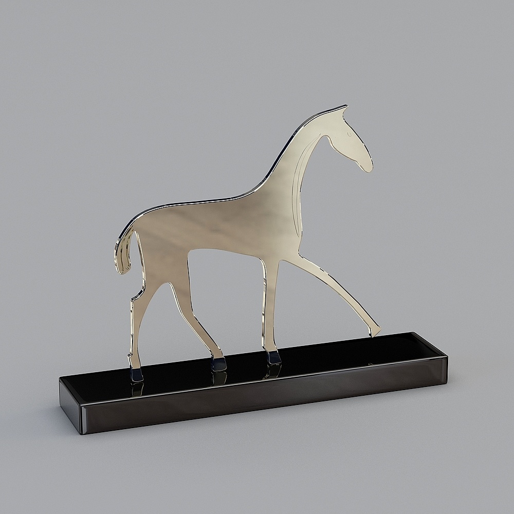 Лошадь из нержавеющей стали больших размеров