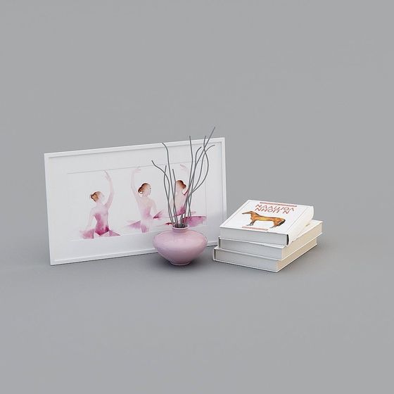 Graceful Low-Polygon Ballet Dancer 3D model