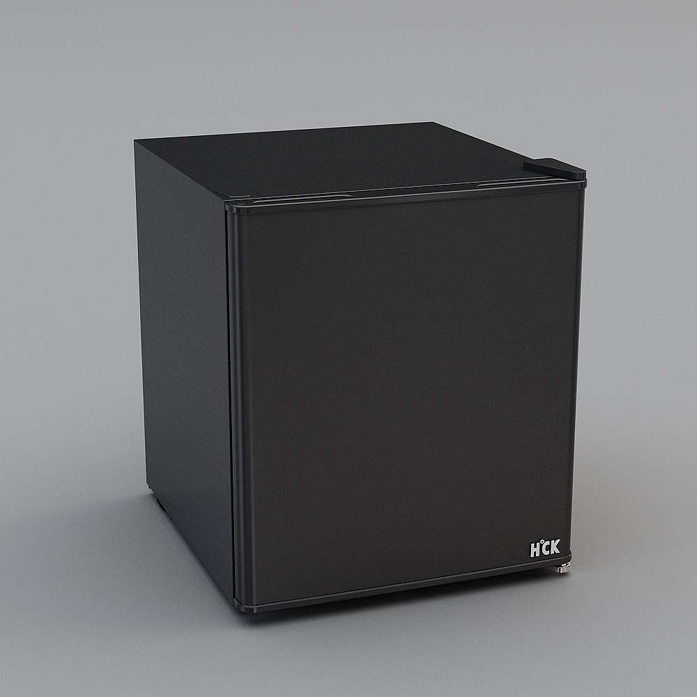 Sleek Modern Refrigerator 3D model
