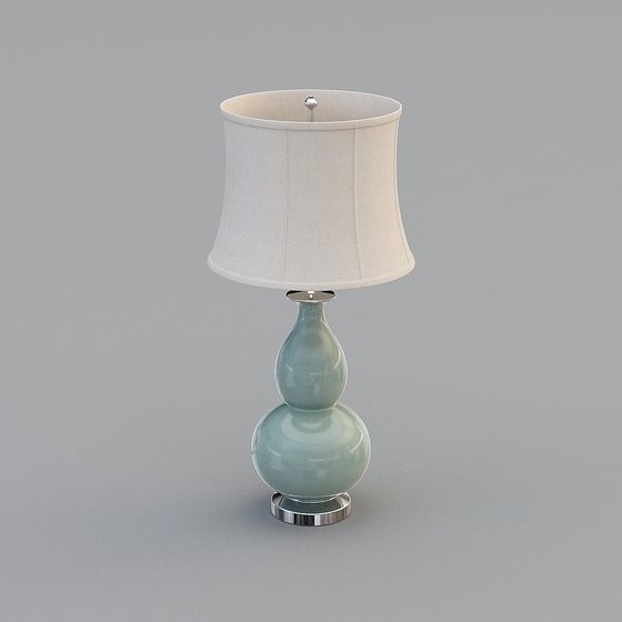 Elegant Low-Poly Table Lamp 3D model
