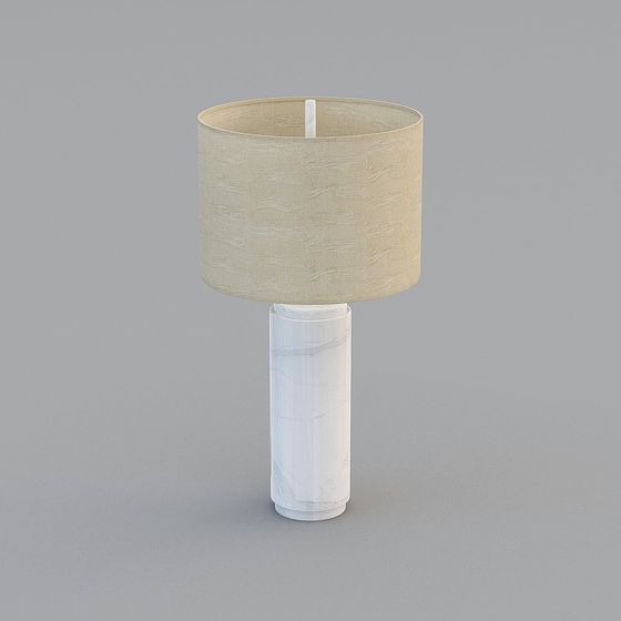 Elegant Low-Poly Table Lamp 3D Model