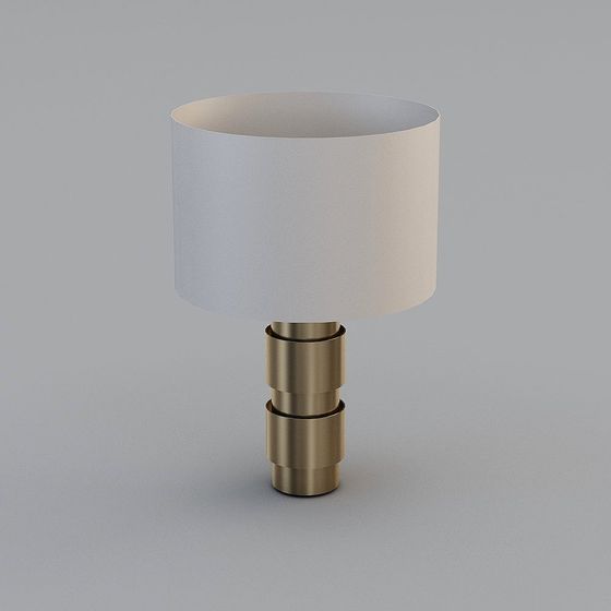 Elegant Low-Poly Table Lamp 3D model for Creative Spaces