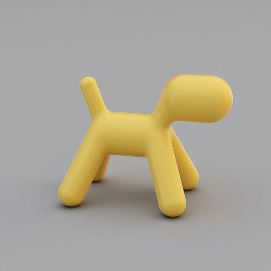 Playful Pup 3D Model for Creative Projects
