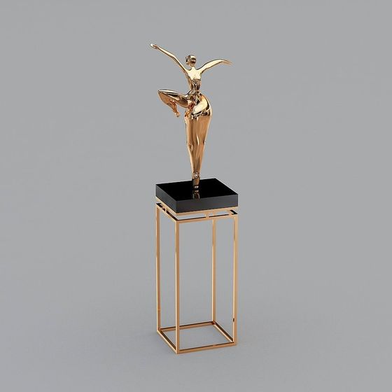 Dance of Elegance 3D model for Art and Design