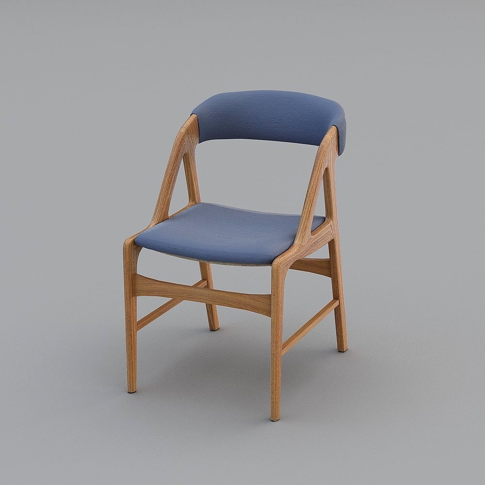 Sedia Accento Blu Moderna