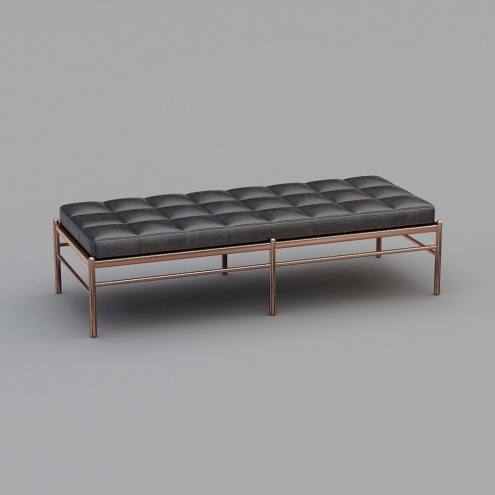 Nuevo Sofá Chino Negro Taburete Otomano