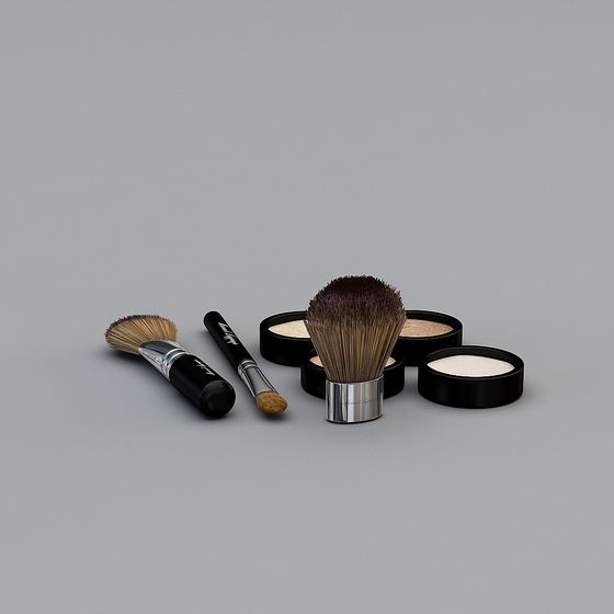 Realistic Makeup Tools Set 3D model