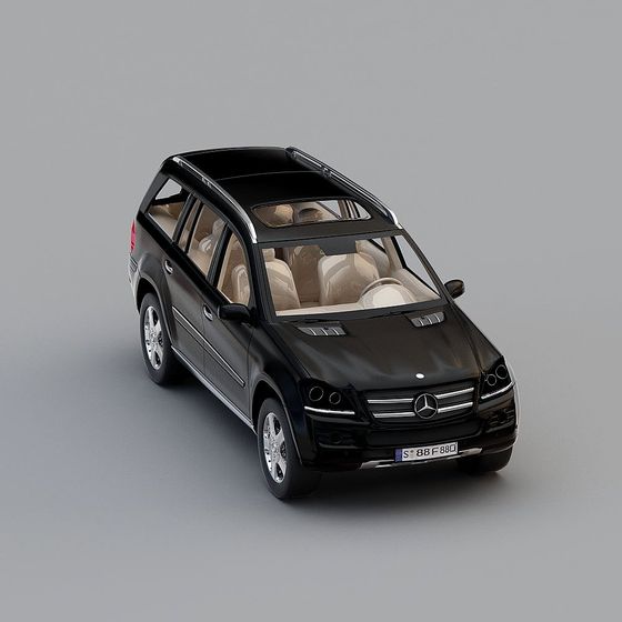 Sleek Mercedes-Benz GL-Class SUV 3D model