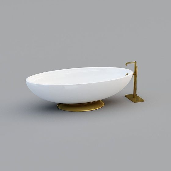 Elegant Dream Pool Bathtub 3D Model