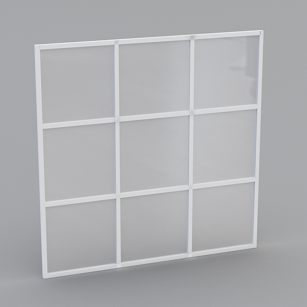 Modern White Solid Wood Sunroom Glass Wall