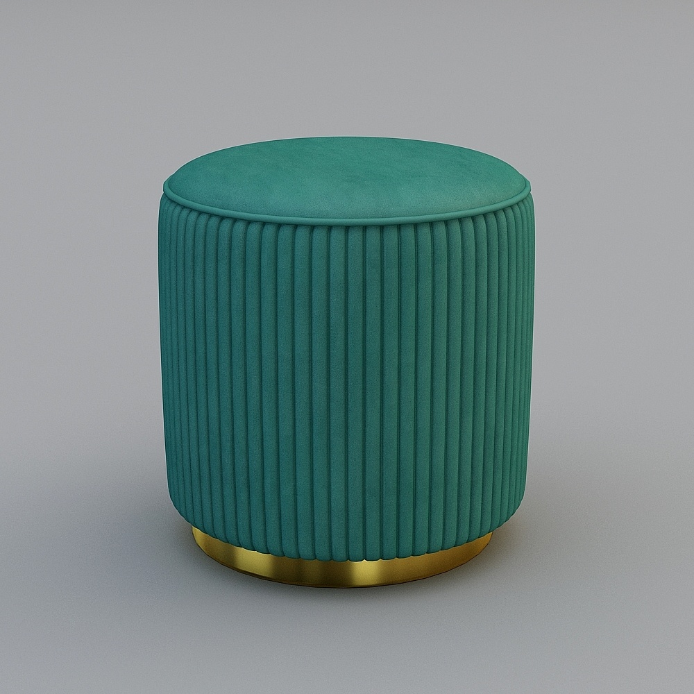 Ghế đẩu nhung xanh cao cấp Scandinavian