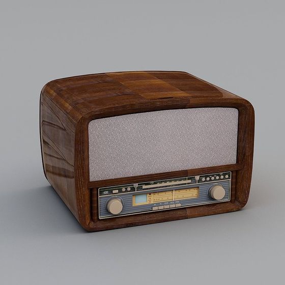 Vintage Radio 3D Model with Retro Charm