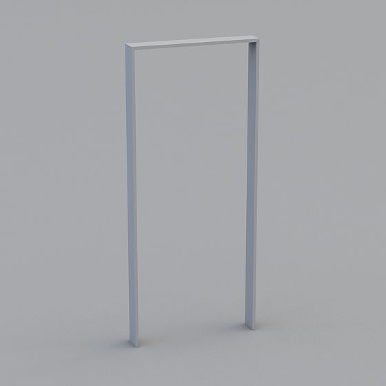 Minimalist Door Frame 3D model for Various Projects