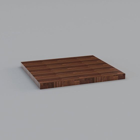 Artistic Wooden Plank Platform 3D model