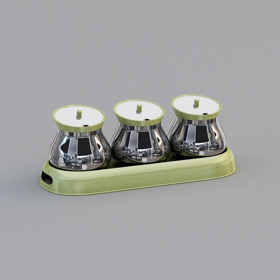 Elegant Salt and Pepper Shaker Set 3D model