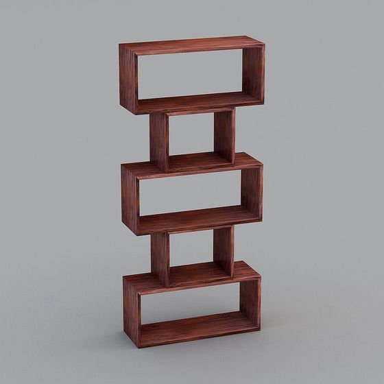 Geometric Shelf 3D Model for Stylish Spaces