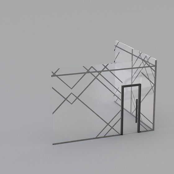 Transparent Glass Structure 3D model