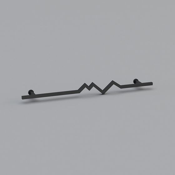 J014 Lightning Crossbar 3D Model in Gray