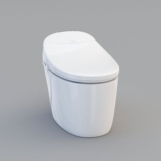 Sleek Smart Toilet 3D model