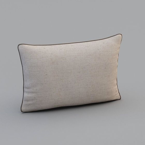 Elegant Minimalist Pillow 3D Model for Interior Design