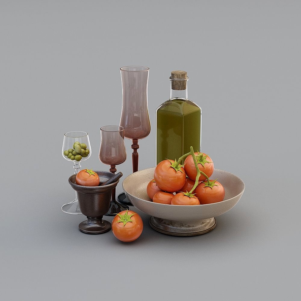 Kitchen Still Life 3D Model
