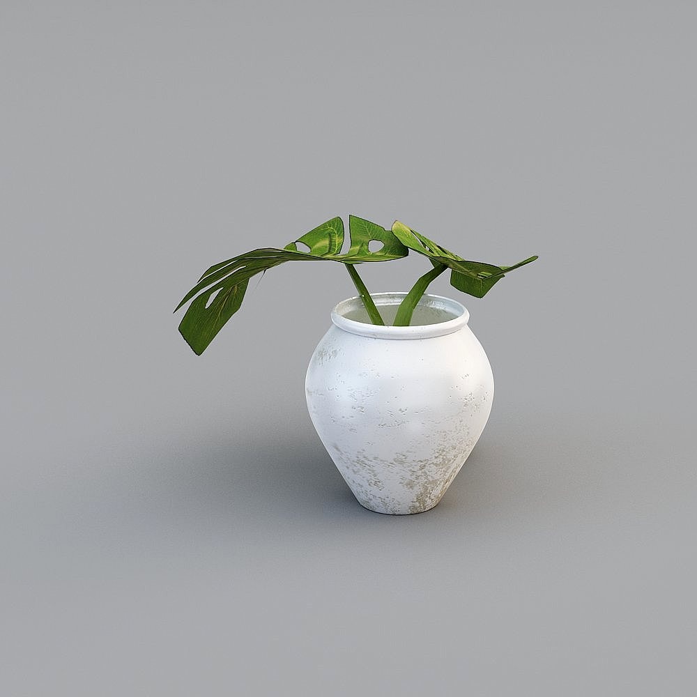 Simple European pendulum green plant