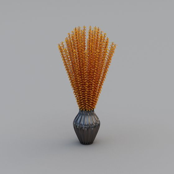 Golden Cascade 3D Model