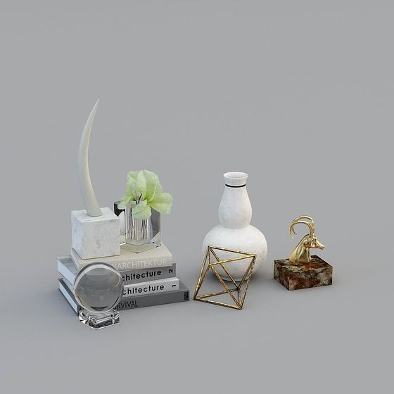 Unique Low-Poly 3D Model Blending Minimalism and Luxury