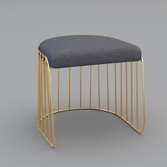 Sedia in Metallo e Tessuto Semplice Casual Ai Chi