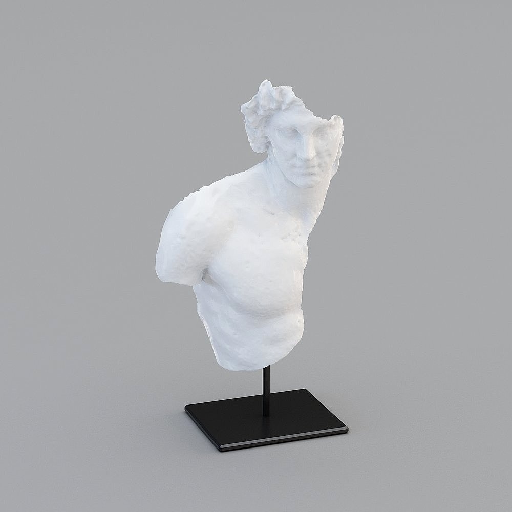 Classical Male Bust 3D Model