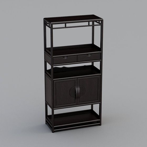 Elegant Urban Corner Bookshelf 3D model for Modern Interiors