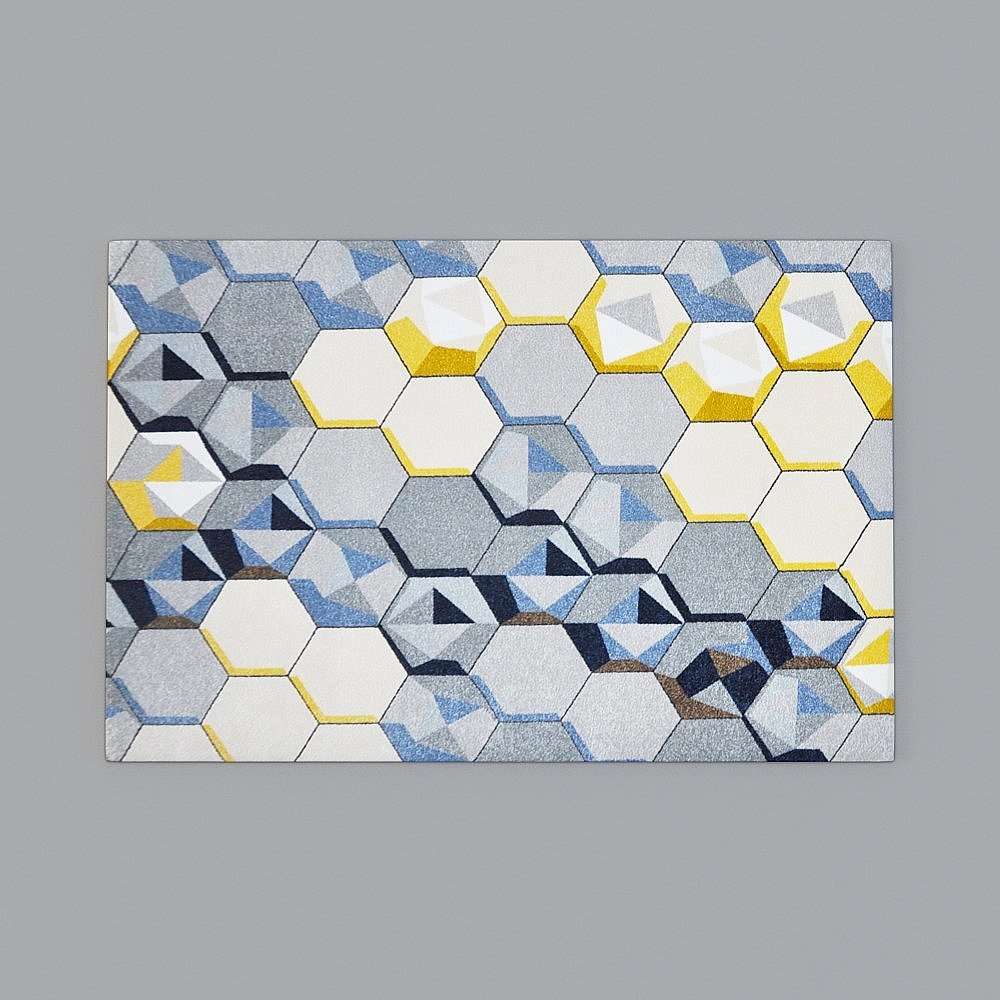 Geometric Pattern Low-Poly Carpet 3D Model