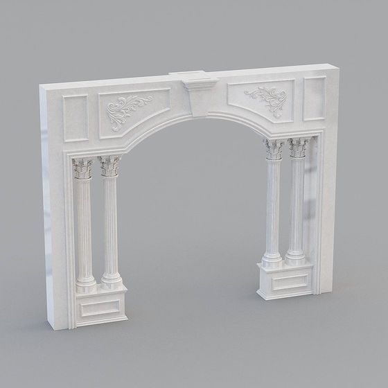 Elegant Roman Arch 3D Model for Creative Projects