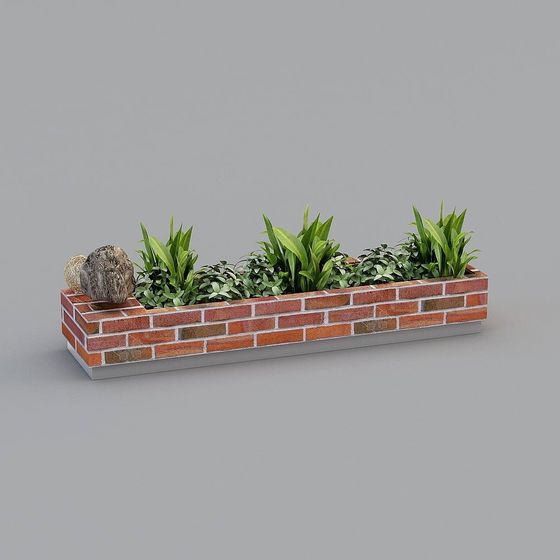 Urban Oasis Flower Bed 3D model