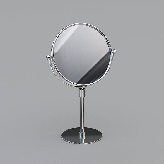Stylish Makeup Mirror 3D model for Creative Spaces