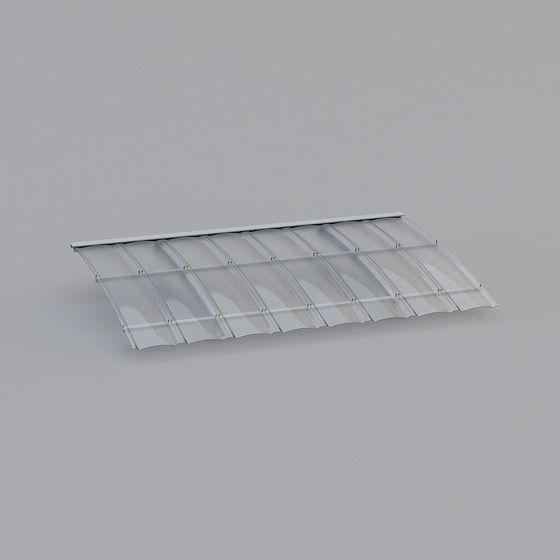 Wavy Canopy 3D model for Contemporary Designs