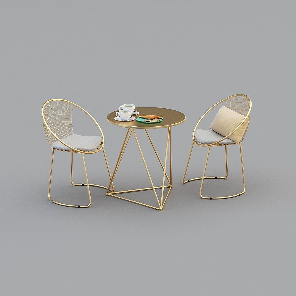 Conjunto de apilamiento simple - Balcón nórdico - Mesas y sillas de ocio