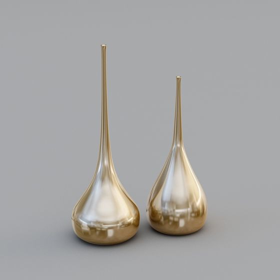 Streamlined Vase 3D Model for Modern Aesthetics