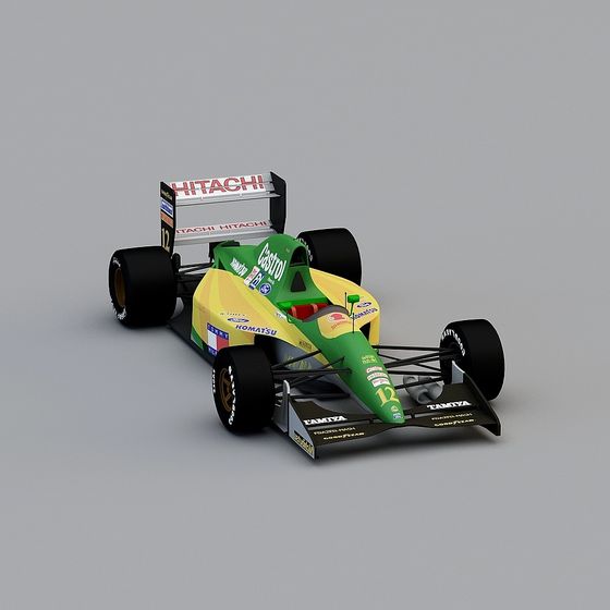 Realistic Formula One 3D Model for Designers