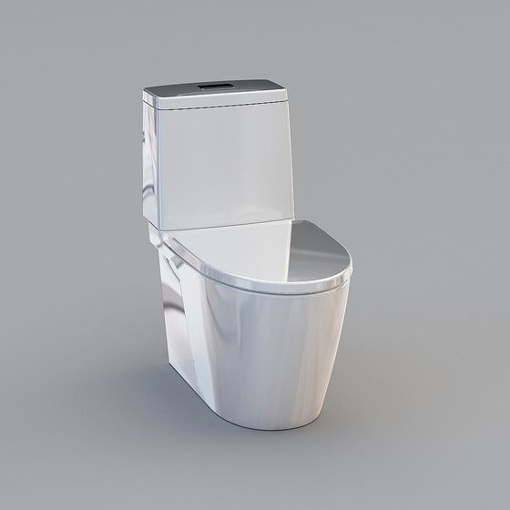 Futuristic Smart Toilet 3D Model