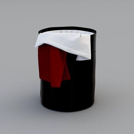 Stylish Simplistic Trash Bin 3D model