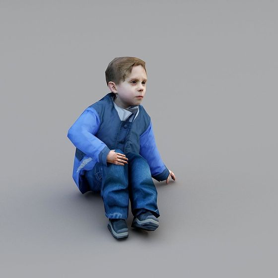 Charming Little Gentleman 3D Model